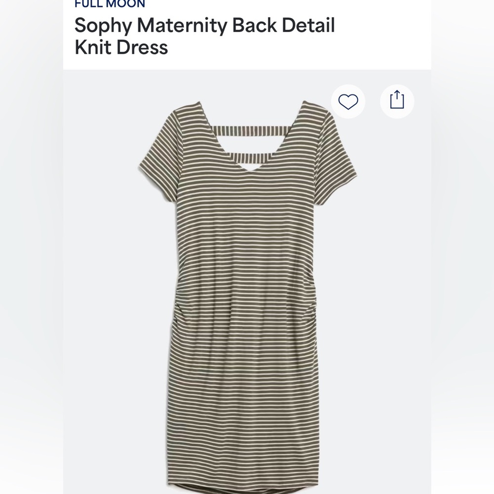 Sophy Maternity Dress w/ back detail, Small